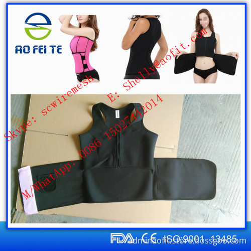Unisex Hot Neoprene Shapers Sweat Quick-drying Slimming zipper Vest